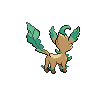 Leafeon back-facing sprite from Pokémon Black 2
