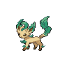 Leafeon front-facing sprite from Pokémon Black 2