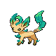Leafeon shiny front-facing sprite from Pokémon Diamond