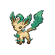 Leafeon front-facing sprite from Pokémon HeartGold