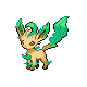 Leafeon shiny front-facing sprite from Pokémon HeartGold