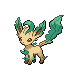 Leafeon front-facing sprite from Pokémon Platinum