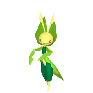 Leavanny front-facing sprite from Pokémon Violet