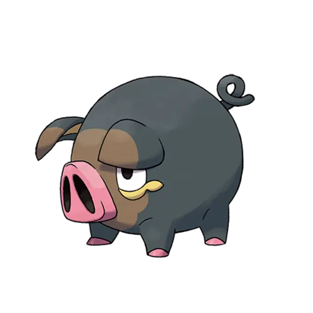 Lechonk, the Hog Pokémon — Normal-type Pokémon official artwork