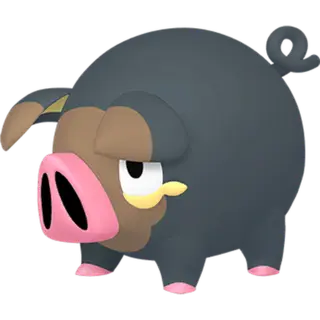 Lechonk front-facing sprite from Pokémon Violet