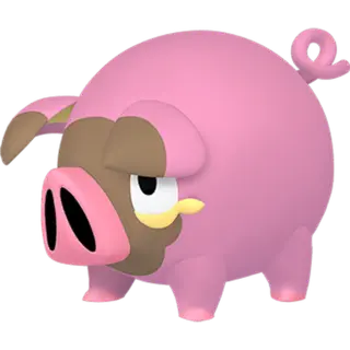 Lechonk shiny front-facing sprite from Pokémon Violet