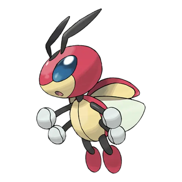 Ledian, the Five Star Pokémon — Bug/Flying-type Pokémon official artwork