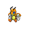 Ledian shiny front-facing sprite from Pokémon Black