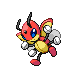 Ledian front-facing sprite from Pokémon Pearl
