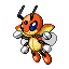 Ledian front-facing sprite from Pokémon Emerald