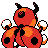 Ledian back-facing sprite from Pokémon Gold