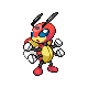 Ledian front-facing sprite from Pokémon SoulSilver