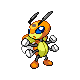 Ledian shiny front-facing sprite from Pokémon SoulSilver