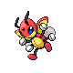 Ledian front-facing sprite from Pokémon Platinum