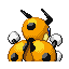 Ledian shiny back-facing sprite from Pokémon Sapphire