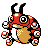 Ledyba front-facing sprite from Pokémon Crystal
