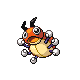 Ledyba front-facing sprite from Pokémon Pearl