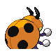 Ledyba shiny back-facing sprite from Pokémon SoulSilver
