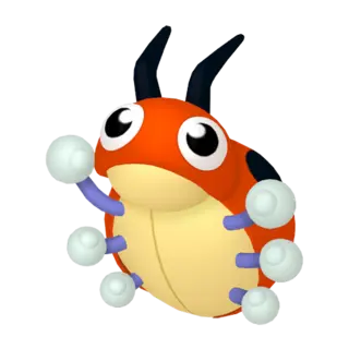 Ledyba front-facing sprite from Pokémon X