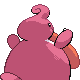 Lickilicky back-facing sprite from Pokémon Platinum