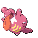 Lickilicky front-facing sprite from Pokémon Platinum