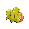 Lickitung shiny back-facing sprite from Pokémon Black
