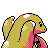 Lickitung shiny back-facing sprite from Pokémon Silver