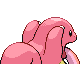 Lickitung back-facing sprite from Pokémon SoulSilver