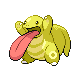 Lickitung shiny front-facing sprite from Pokémon SoulSilver
