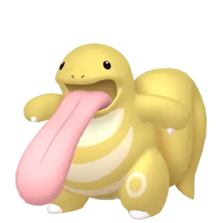 Lickitung shiny front-facing sprite from Pokémon Let's Go, Eevee!