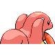 Lickitung back-facing sprite from Pokémon Platinum