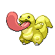 Lickitung shiny front-facing sprite from Pokémon Platinum