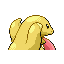 Lickitung shiny back-facing sprite from Pokémon Sapphire