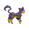 Liepard back-facing sprite from Pokémon White