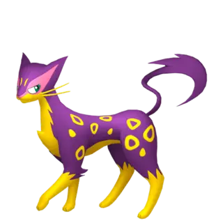 Liepard front-facing sprite from Pokémon Sword