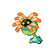 Lileep shiny front-facing sprite from Pokémon Diamond