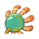 Lileep shiny back-facing sprite from Pokémon HeartGold