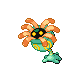 Lileep shiny front-facing sprite from Pokémon HeartGold