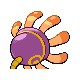 Lileep back-facing sprite from Pokémon Platinum