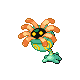 Lileep shiny front-facing sprite from Pokémon Platinum