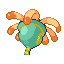 Lileep shiny back-facing sprite from Pokémon Sapphire