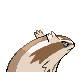 Linoone back-facing sprite from Pokémon Diamond