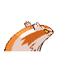 Linoone shiny back-facing sprite from Pokémon Diamond