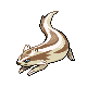Linoone front-facing sprite from Pokémon Platinum