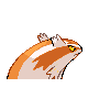Linoone shiny back-facing sprite from Pokémon Platinum