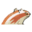 Linoone shiny back-facing sprite from Pokémon Ruby