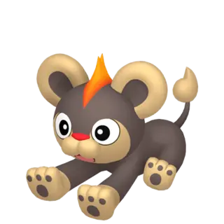 Litleo front-facing sprite from Pokémon Ultra Sun