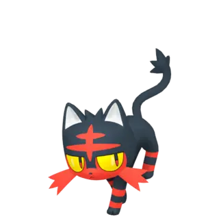 Litten front-facing sprite from Pokémon Violet