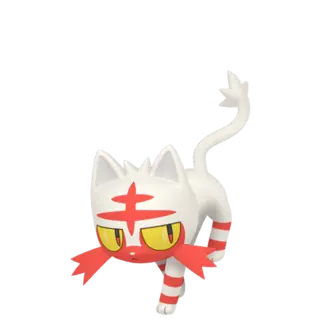 Litten shiny front-facing sprite from Pokémon Violet