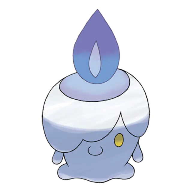 Litwick, the Candle Pokémon — Ghost/Fire-type Pokémon official artwork
